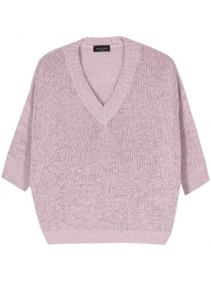 Пуловер Roberto Collina розово