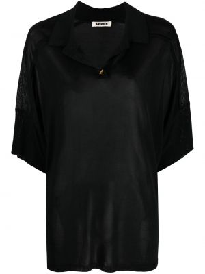 Риза с v-образно деколте Aeron черно