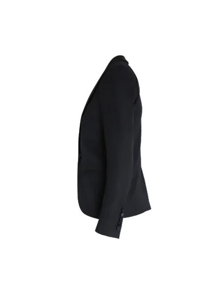 Kurtka wełniana retro Yves Saint Laurent Vintage czarna