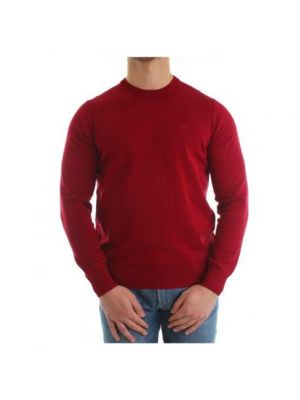 Sweter z okrągłym dekoltem Emporio Armani czerwony