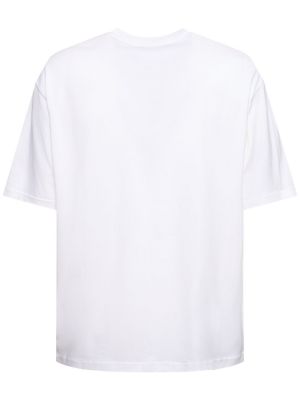 Camiseta de algodón de tela jersey Acne Studios blanco