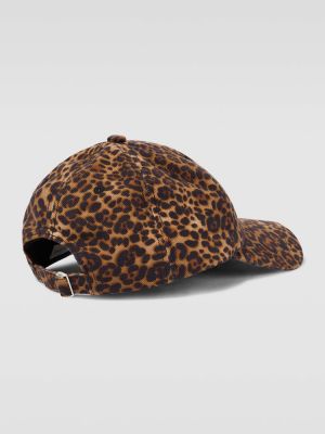 Kapa s šiltom s potiskom z leopardjim vzorcem Dries Van Noten
