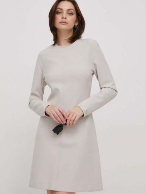 Sukienka mini Calvin Klein beżowa
