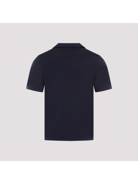 Camisa de algodón Brunello Cucinelli azul