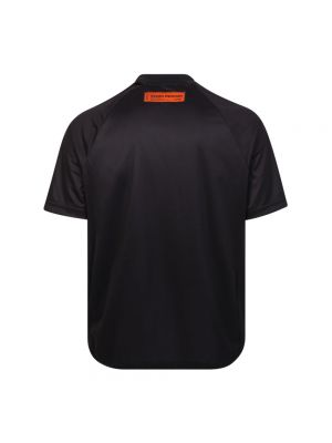 Camiseta con estampado manga corta de cuello redondo Heron Preston negro