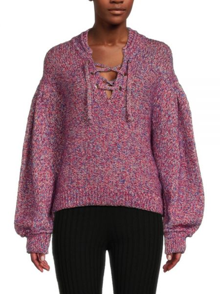 Шерстяной свитер Ba&sh фиолетовый