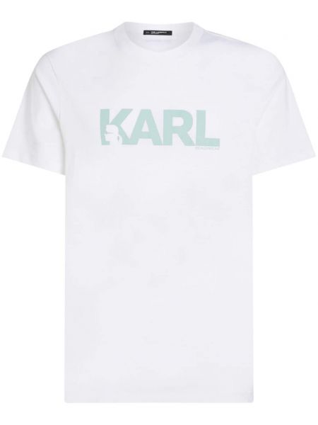 T-shirt à imprimé Karl Lagerfeld blanc