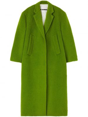 Oversize палто Jil Sander зелено