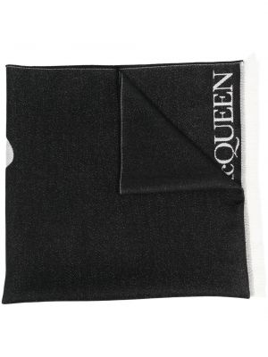 Ull skjerf Alexander Mcqueen svart