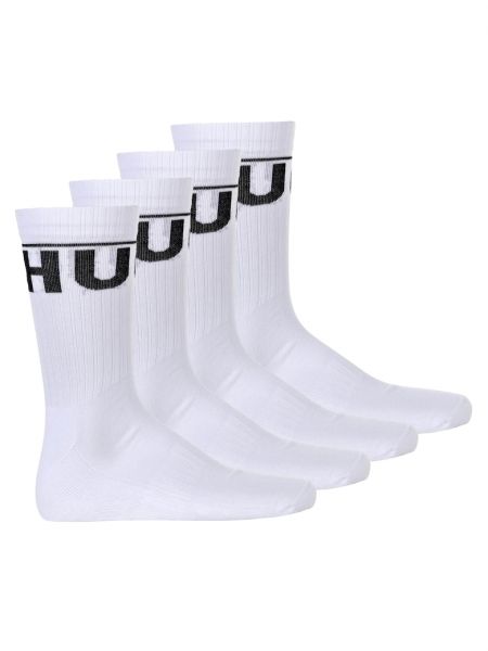 Хлопковые носки Hugo белые