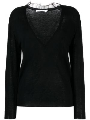 Čipkovaný sveter Iro čierna