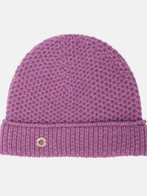 Двусторонняя кашемировая шапка Loro Piana фиолетовая