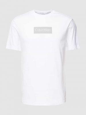 Koszulka bawełniana Ck Calvin Klein biała