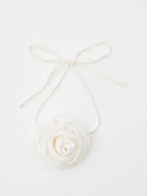 Шелковое ожерелье Silk Lovers белое