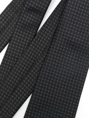 Hedvábná kravata s potiskem Givenchy černá