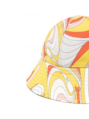Sombrero con estampado Emilio Pucci amarillo