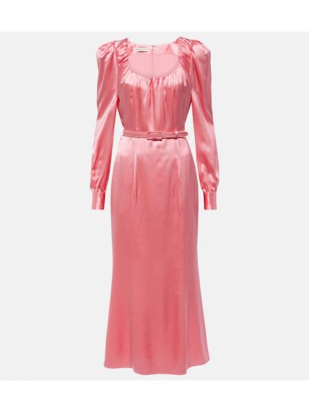 Silke sateng dress Alessandra Rich rosa