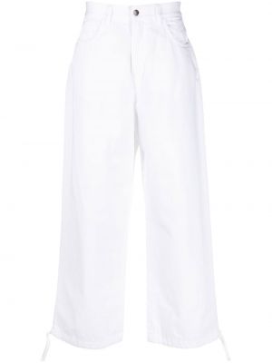 Jeans con stampa baggy Société Anonyme bianco