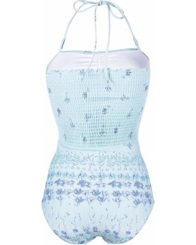Geblümt badeanzug mit print Stella Nova blau