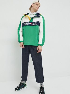 Traper jakna oversized Tommy Jeans zelena