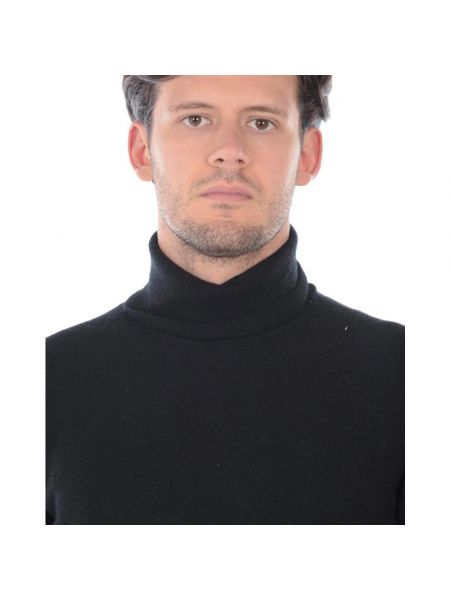 Jersey cuello alto de tela jersey Daniele Alessandrini negro