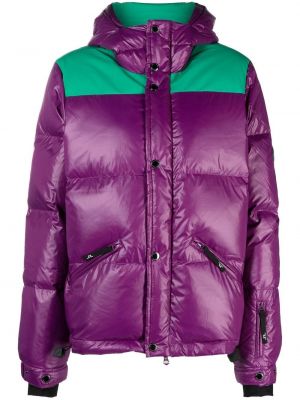 Nylónová bunda na zips s perím J.lindeberg - fialová