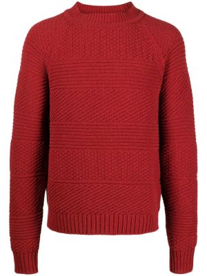 Sweter z okrągłym dekoltem Studio Tomboy czerwony