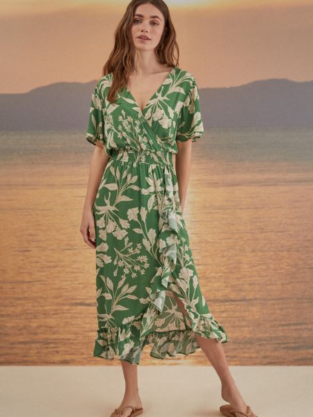 Платье миди Women'secret зеленое