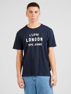 Marškinėliai Pepe Jeans mėlyna