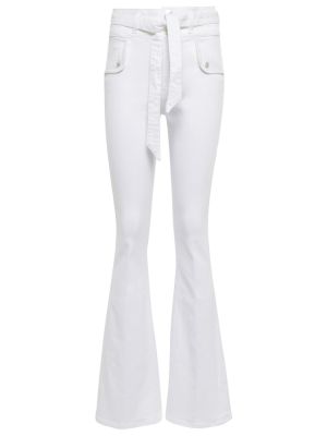Skinny džíny s vysokým pasem Veronica Beard bílé