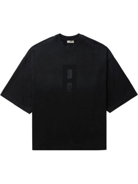 T-shirt en coton à imprimé Fear Of God noir