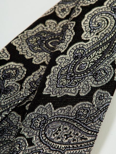 Paisley mintás selyem nyakkendő Gant fekete