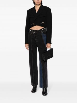 Asymmetrische straight jeans Feng Chen Wang