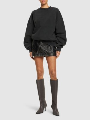 Памучен пуловер Cannari Concept черно
