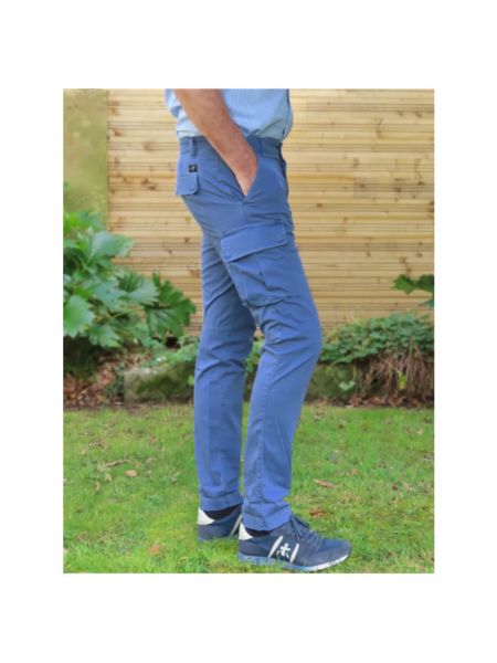 Pantalones cargo slim fit Mason's azul