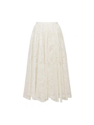 Spódnica midi Dior biała