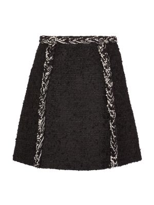 Mini falda de tweed Giambattista Valli negro