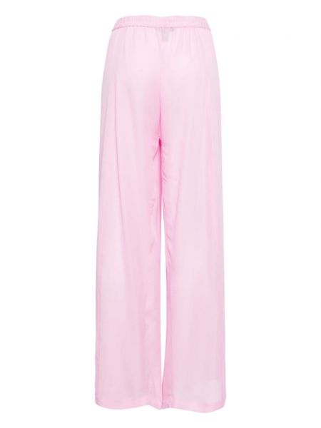 Jedwabne spodnie Kiki De Montparnasse różowe