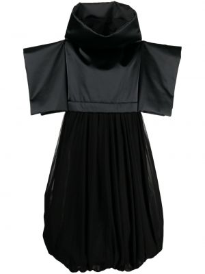 Μίντι φόρεμα σε φαρδιά γραμμή Comme Des Garçons μαύρο