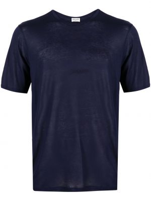 T-shirt mit rundem ausschnitt Saint Laurent blau