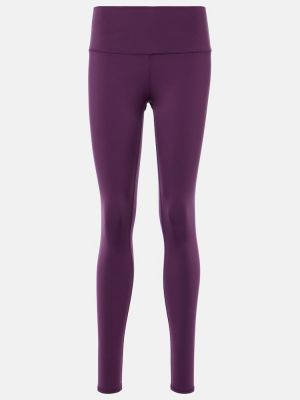 Fioletowe spodnie sportowe z wysoką talią Alo Yoga