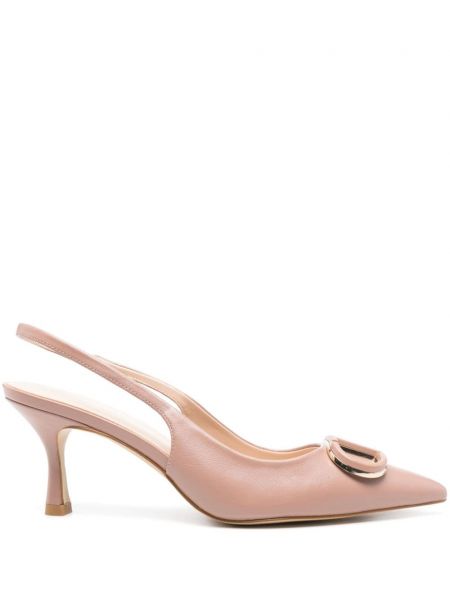 Slingback nahka Twinset pinkki