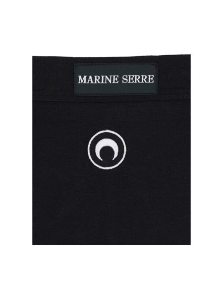 Bragas de cintura alta de tela jersey Marine Serre negro