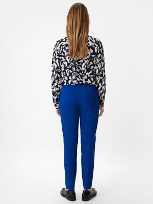 Pantalon plissé Comma bleu