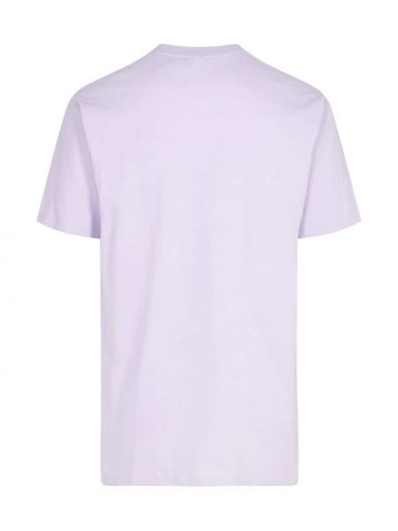 Raštuotas marškinėliai Supreme violetinė