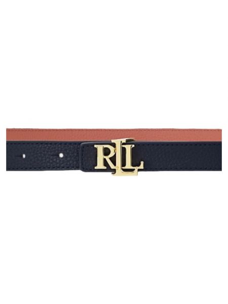 Cinturón de cuero con hebilla reversible Ralph Lauren