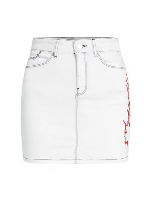 Spódnica jeansowa Karl Lagerfeld biała