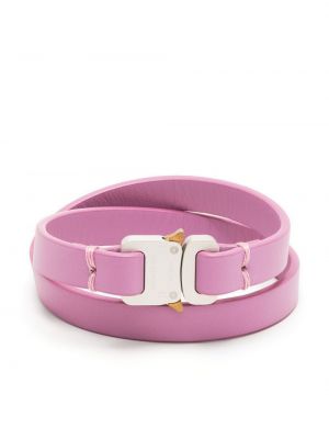 Leder armband mit schnalle 1017 Alyx 9sm pink