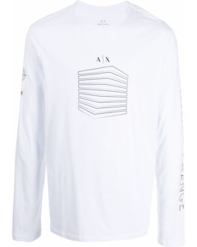 Camiseta manga larga Armani Exchange blanco