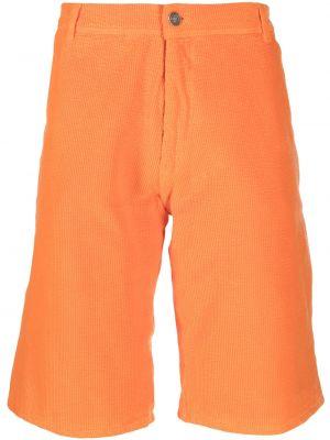 Pantaloni scurți de catifea cord Erl portocaliu